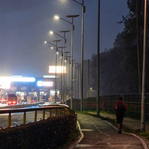 Lámparas solares para grandes proyectos de luminarias de gran altura.